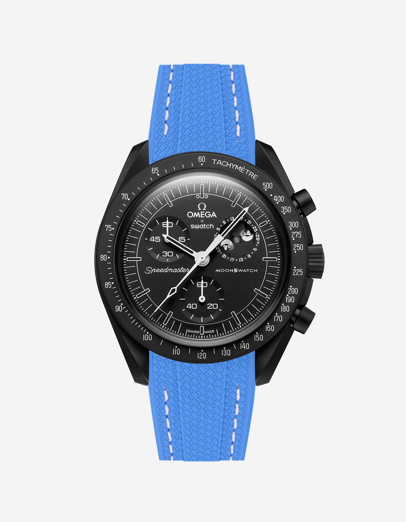Rubber Strap for Omega X Swatch MoonSwatch Mission to The Moonphase - New Moon