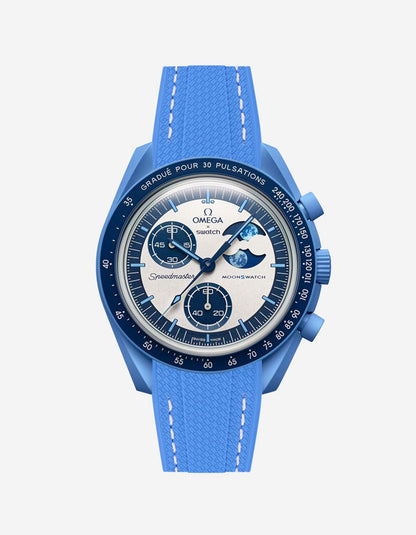Rubber Strap for Omega X Swatch MoonSwatch Mission to the Super Blue Moonphase