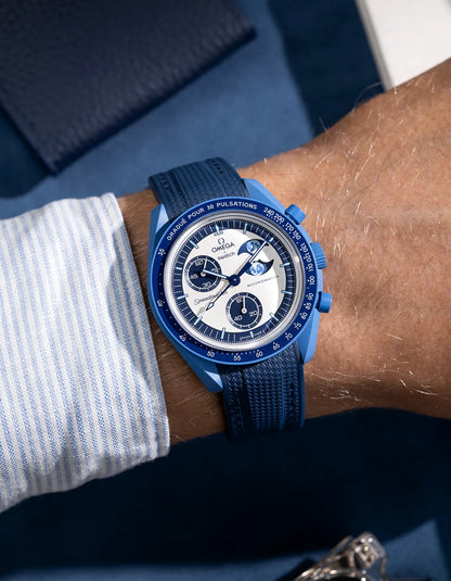Curved Vertech Rubber Strap - Blue