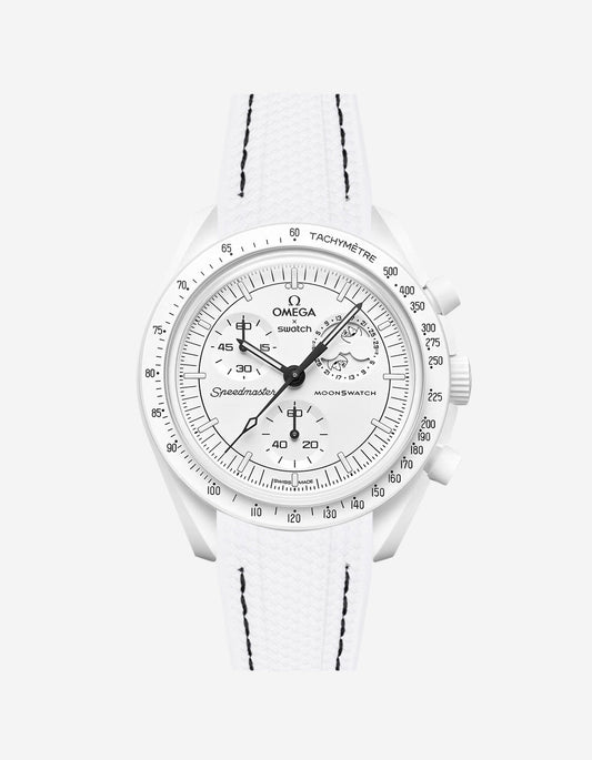 Rubber Strap for Omega X Swatch MoonSwatch Mission to The Moonphase