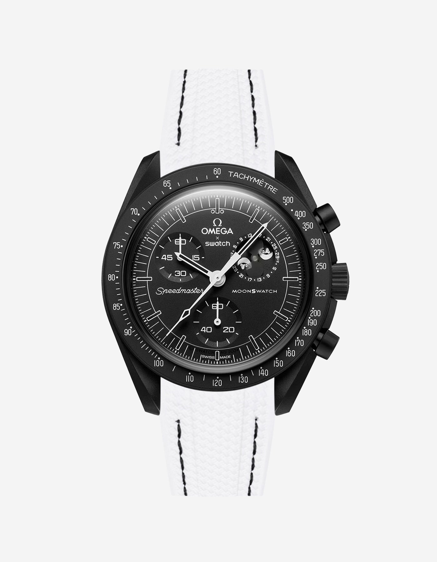 Rubber Strap for Omega X Swatch MoonSwatch Mission to The Moonphase - New Moon