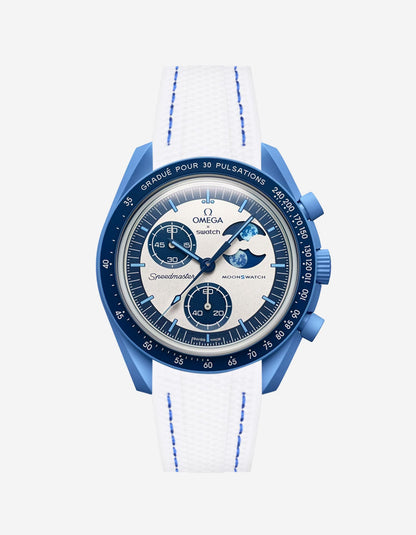 Rubber Strap for Omega X Swatch MoonSwatch Mission to the Super Blue Moonphase