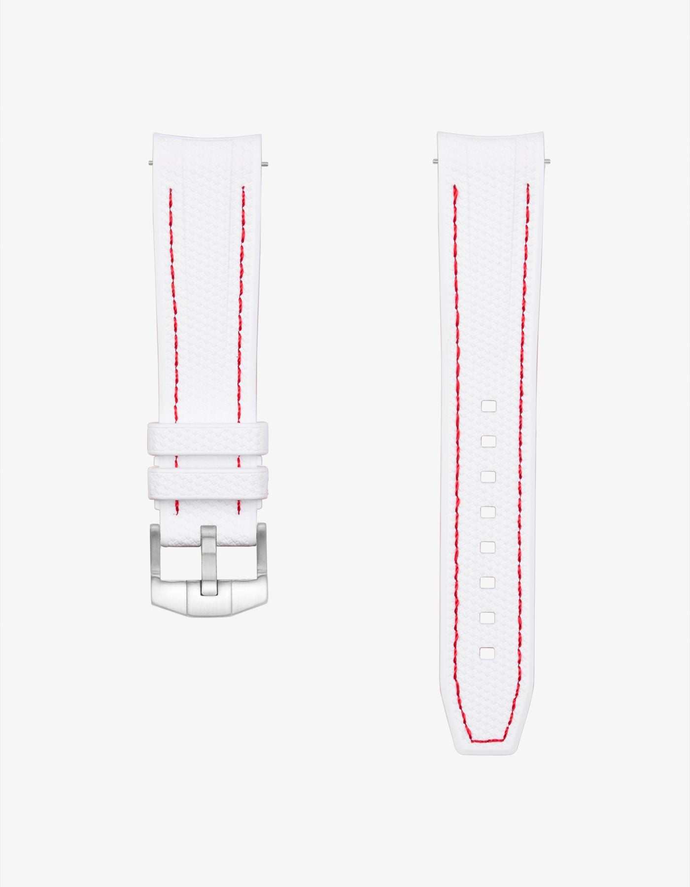 Vertech Rubber Strap for Omega Speedmaster - White Dial
