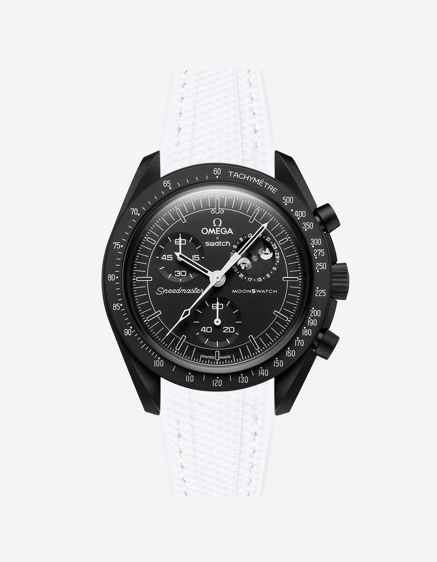 Rubber Strap for Omega X Swatch MoonSwatch Mission to The Moonphase - New Moon