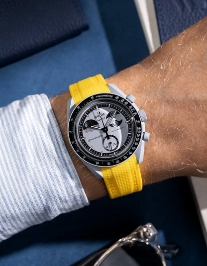 Rubber Strap for Omega X Swatch MoonSwatch Mission To EarthPhase